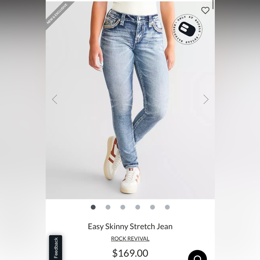Rock Revival Easy Skinny Stretch Jean 33
